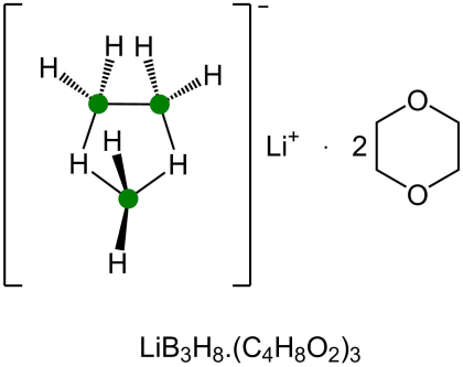 Lithium octahydrotriborate dioxane